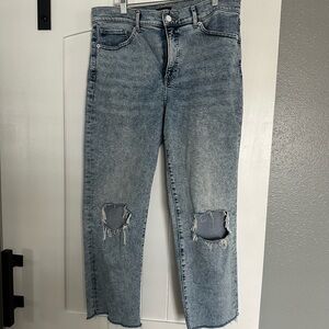 Express straight ankle high rise jeans size 12r